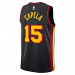 Maillot NBA Atlanta Hawks Clint Capela 15 Jordan 2022-23 Statement Edition Noir Swingman - Homme